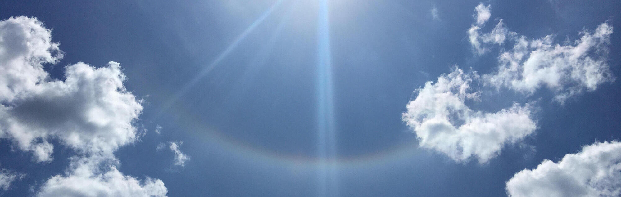 Sonnenstrahlen wärmen