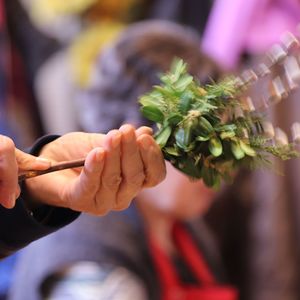 Palmbuschenbinden in St. Quirinus