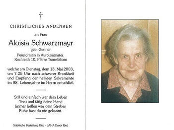 Aloisia Schwarzmayr