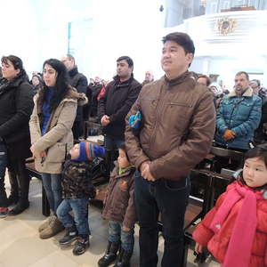 Kindersegnung 2015 in der Stadtpfarrkirche Urfahr mit dem Kindergarten Schwalbennest.