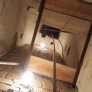 Seilförderung im Turmschacht