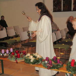 Adventkranzsegnung, Adventmarkt