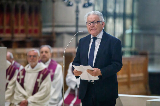 Requiem von Prälat Josef Mayr | Mariendom / © Diözese Linz / Hermann Wakolbinger Ansprache von Landeshauptmann a. D. Josef Pühringer