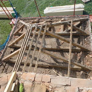 Renovierung Dach Doblkapelle / 2. Tag