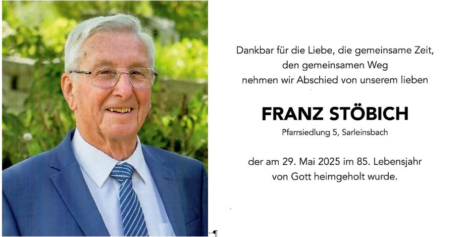 Franz Stöbich / Pfarre
