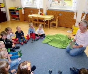 Frederick zu Gast im Montessorikindergarten “kids & company”, Steyr