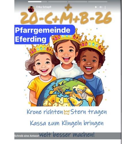 Sternsingen 2026 / ©Bild für die Pfarrgemeinde Eferding/Logo