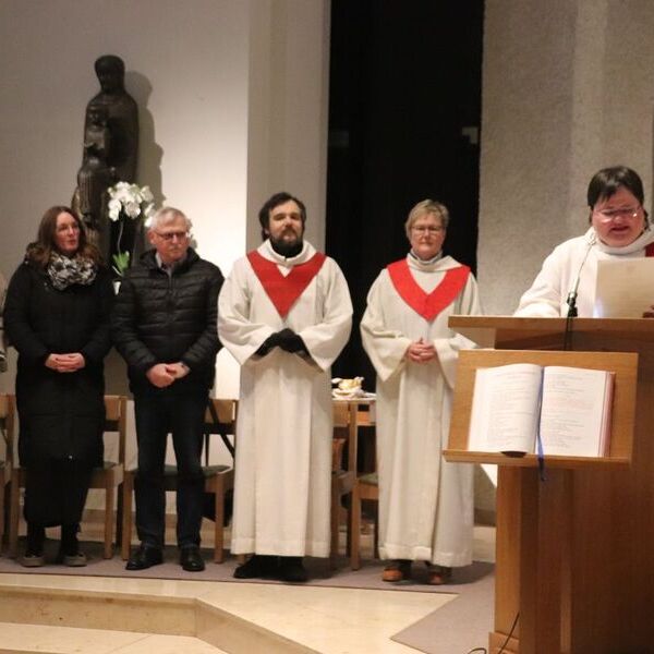 Wortgottesfeier mit unserem neuen Seelsorgeteam
