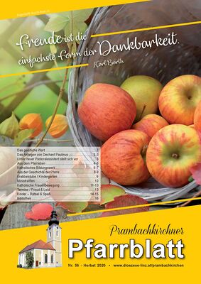 Pfarrblatt Sep./ Okt. 2020