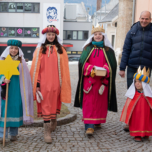 Sternsinger unterwegs in Kirchdorf/Krems