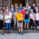 Von vier verschiedenen Startorten pilgerten Gläubige zum Linzer Mariendom, um gemeinsam die Ökumenische Vesper mitzufeiern. Im Bild: Gruppe aus Linz-Ebelsberg.