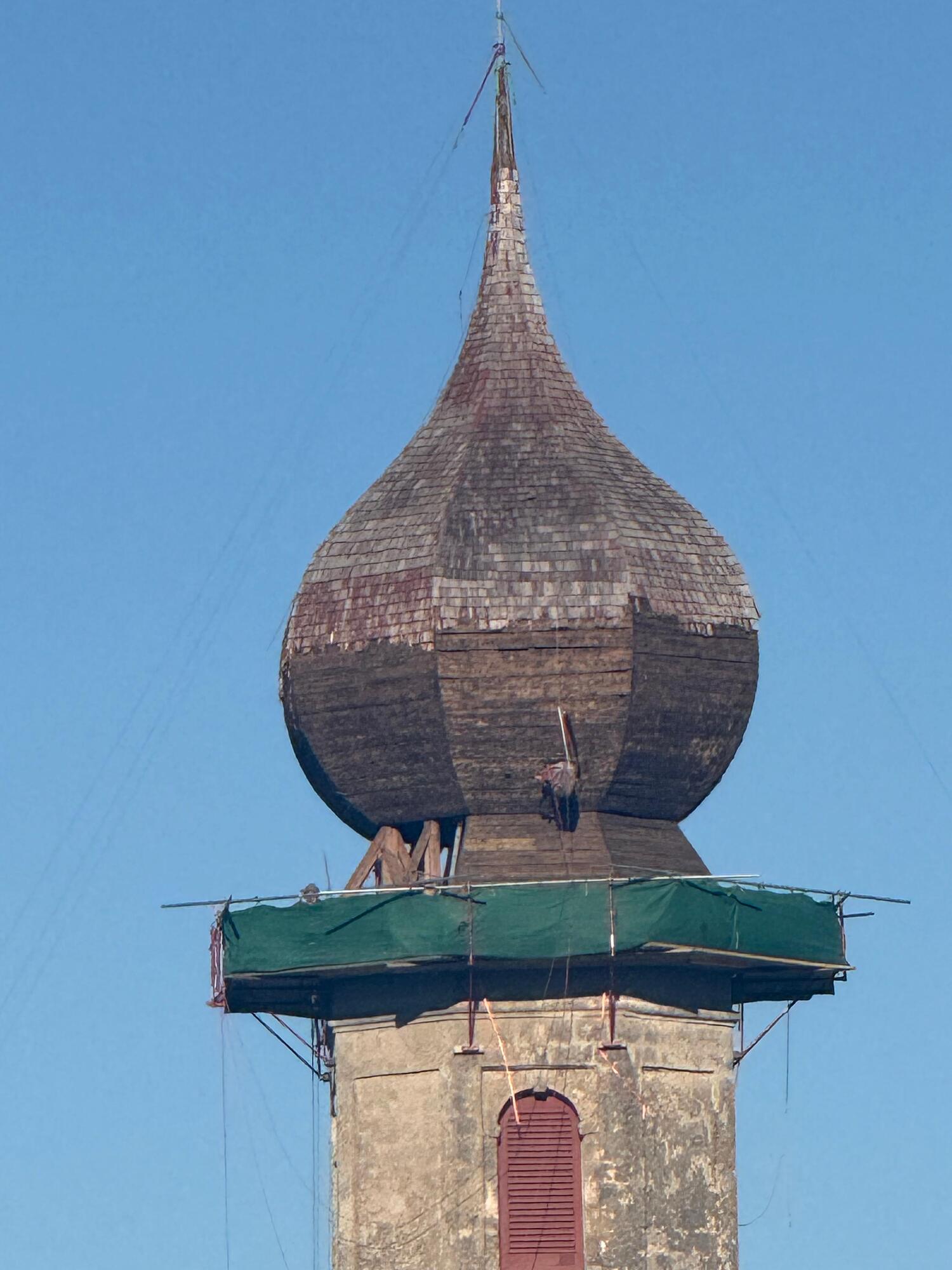 Restaurierung Zwiebelturm Pfarrkirche Burgkirchen