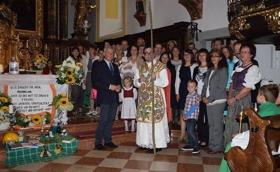 Verabschiedung von Hr. Maximilian und den 'alten' MinistrantInnen