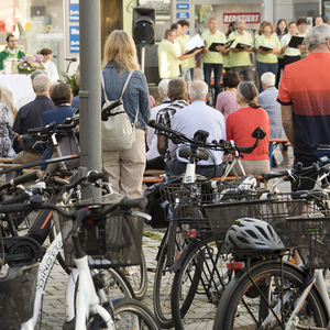 Bike&Pray-Gottesdienst mit Fahrradsegnung