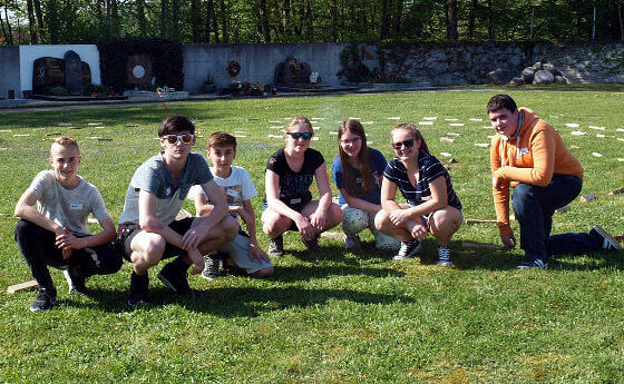 Labyrinth am Friedhof in Laakirchen        