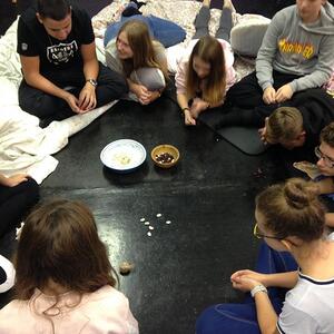 Altes jüdisches Dreidel-Spiel (Glücksspiel)