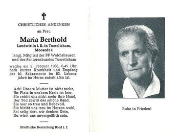 Maria Berthold