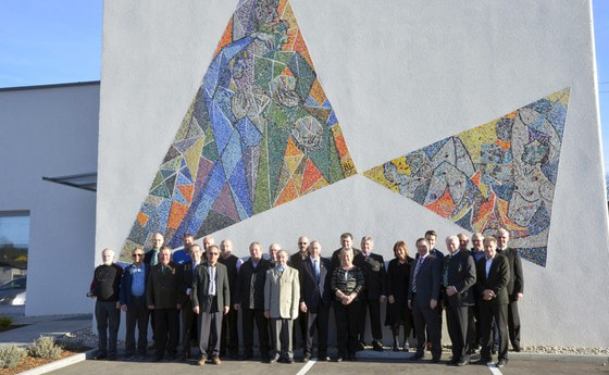 Die Mosaikretter vor dem Stephanusmosaik