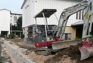 Weiterbau der Grünanlage