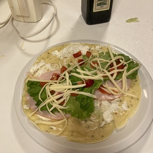 Die Füllung in der Palatschinke