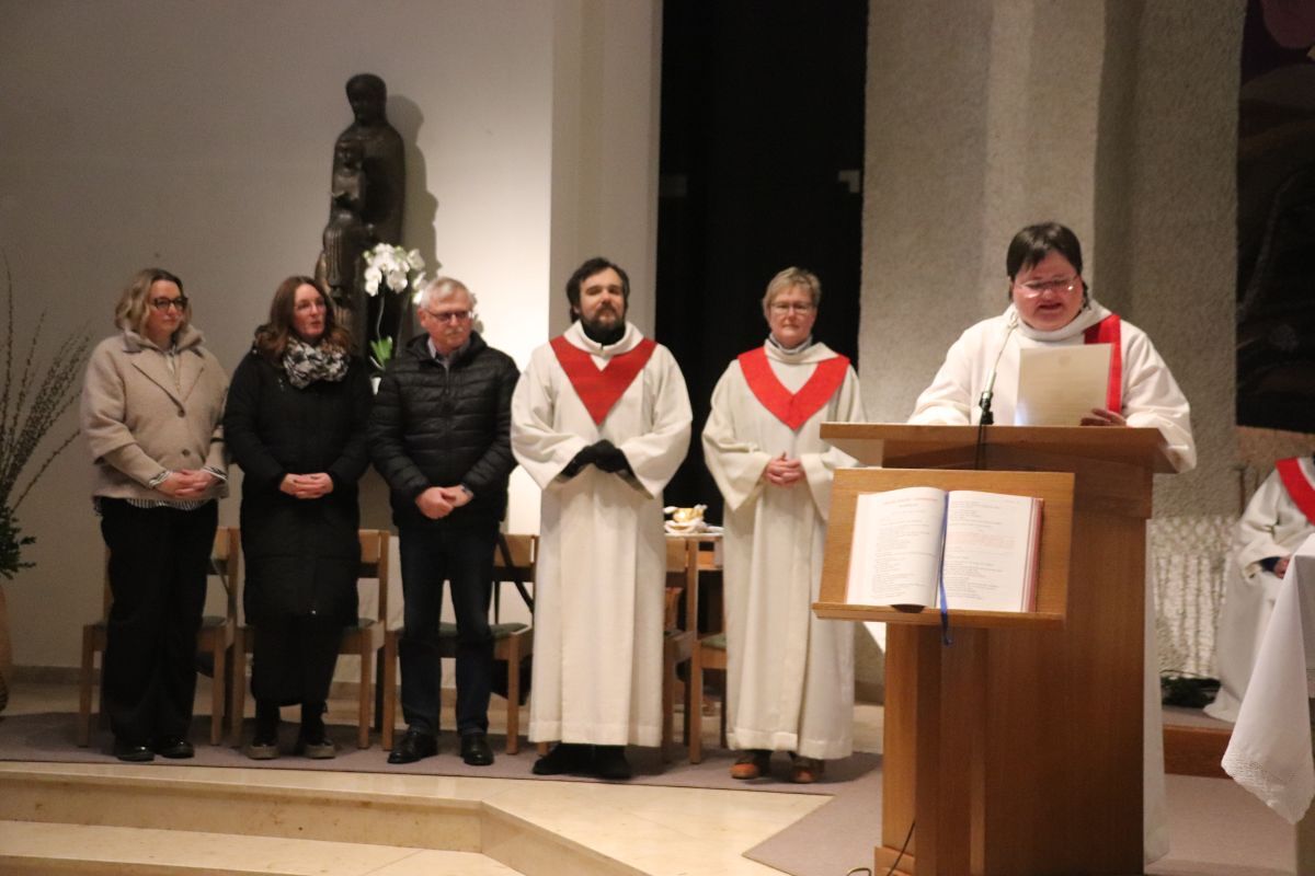 Wortgottesfeier mit unserem neuen Seelsorgeteam