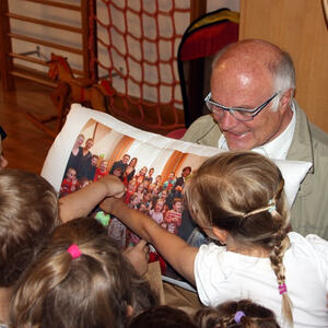Abschied von Pfr. Wimmer im Kindergarten