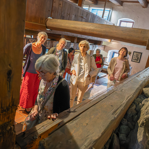 Ausflug der Alt-Sängerinnen des Kirchenchores Kirchdorf an der Krems anlässlich des 80. Geburtstages von Christa StrutzenbergerFoto: Färbermuseum Gutau