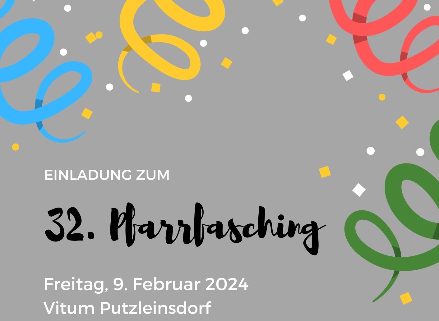 Flyer Pfarrfasching 2024
