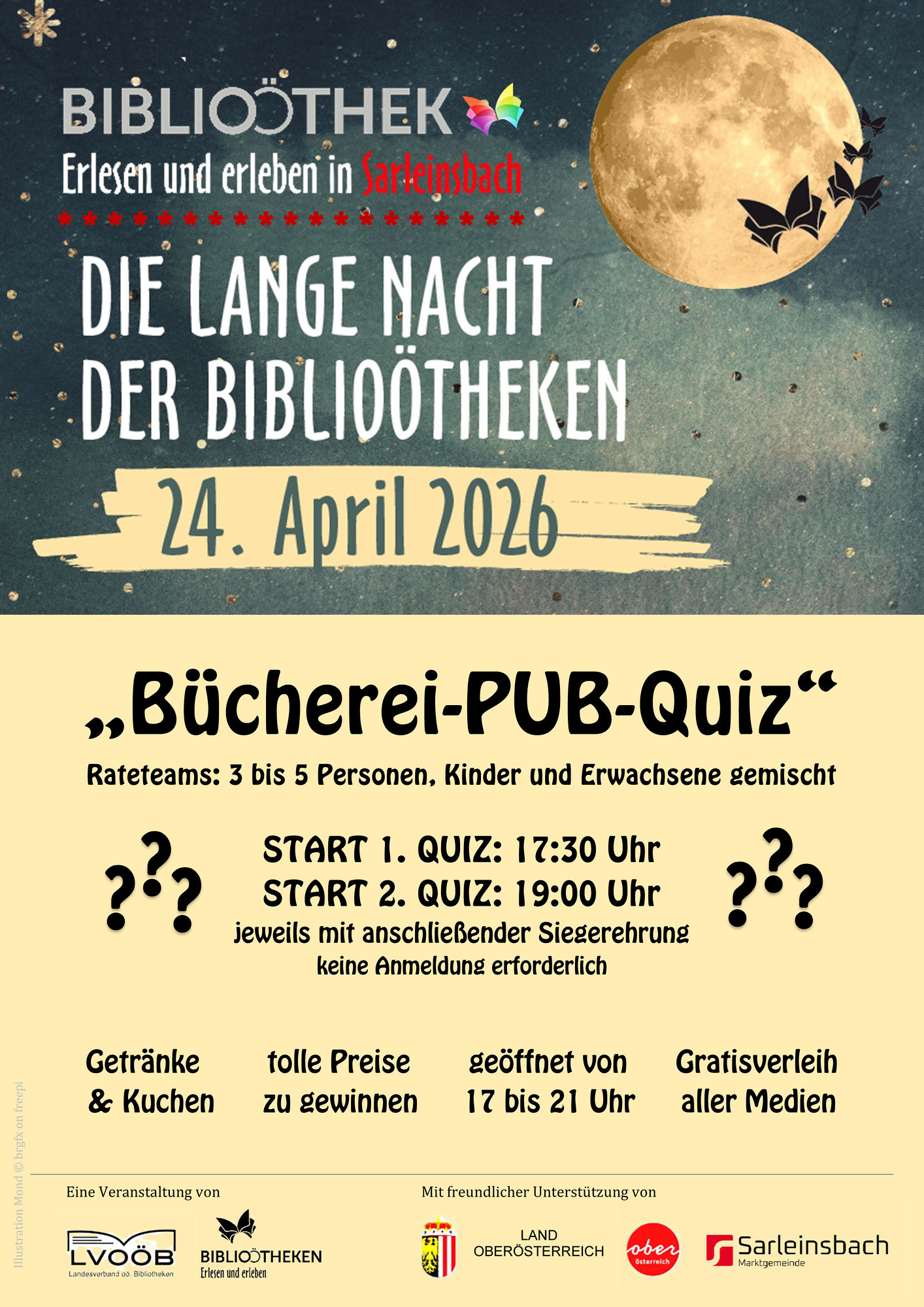Lange Nacht der Bibliotheken 2026 Sarleinsbach