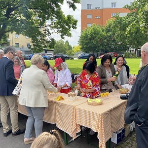 Umtrunk am Pfarrplatz