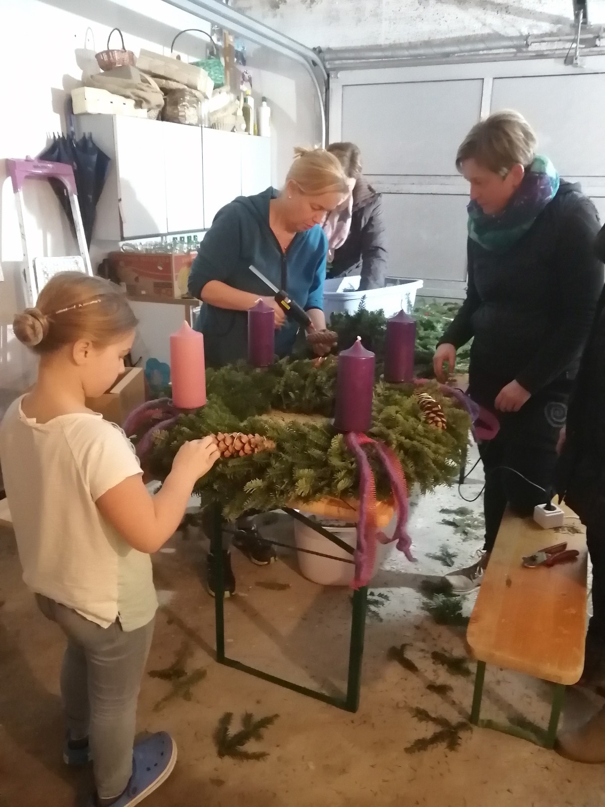 Adventkranz für die Kirche