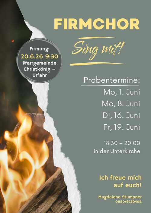 Plakat Firmchor 2026 / Magdalena Stumpner