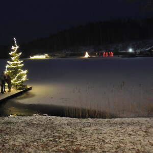 Blick zur Badeanstalt