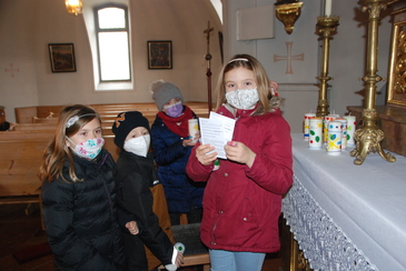 Pfarre Pramet Vorstellung der Erstkommunionkinder 2021
