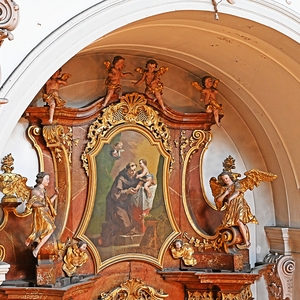 Augustinus-Altar: Aufsatzbild: Hl. Antonius von Bartolomeo Altomonte