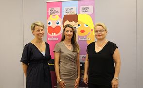 V. l.: Mag.a Barbara Lanzerstorfer-Holzner, Mag.a Sandra Wiesinger und Mag.a Silvia Breitwieser.