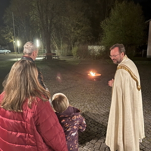 Mit den Kindern draußen