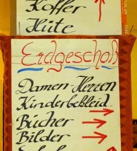 Flohmarktvorbereitungen 