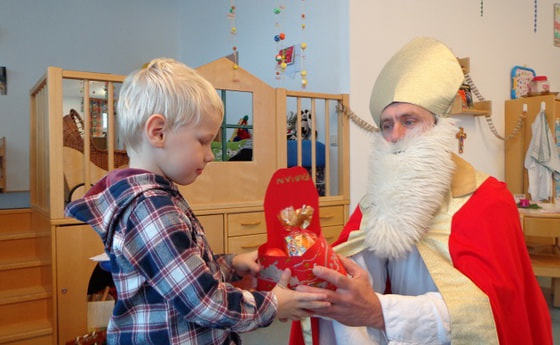 Nikolausbesuch im Kindergarten 2012                  