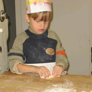 Kindergarten besucht Bäckerei