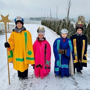 Wir (Georg Steininger, Theresa Steininger, Sebastian Breit, Martin Steininger) waren am 30. Dezember 2025 in der Pfarrhofsiedlung unterwegs.