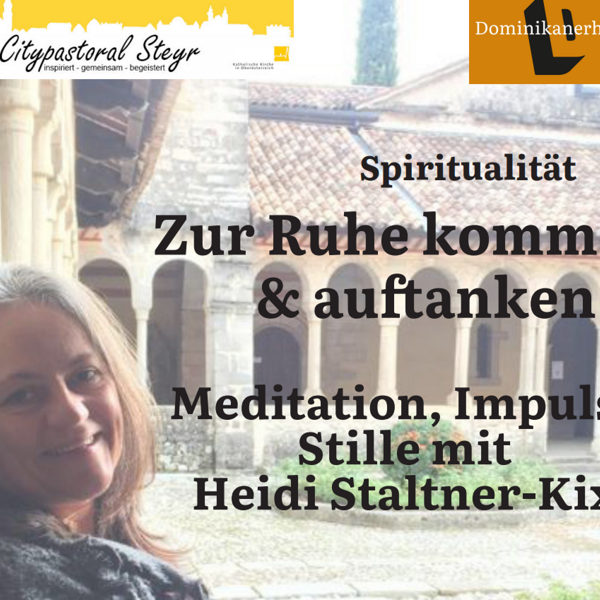 Heidi Staltner-Kix im Innenhof des Dominikanerhauses