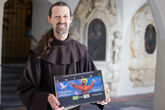 Präsentation Franziskus-Schokolade