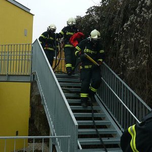 Feuerwehrübung im Kindergarten