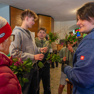 Palmbuschenbinden Pfarre Kirchdorf an der Krems