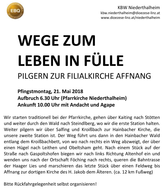 Einladungsflyer - KBW
