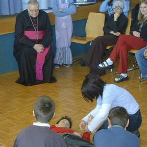 Besuch in der der damals noch so bezeichneten Hauptschule