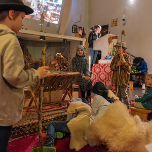 Kindermette in der Pfarre Kirchdorf an der Krems. Gestalltung Jungschar-Team Kirchdorf