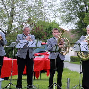 Das Bläserquartett um A. Schwab (Burghausen) umrahmte die Andacht feierlich