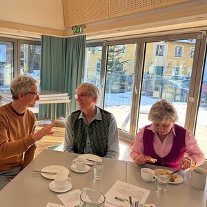 Gemütliche Unterhaltung